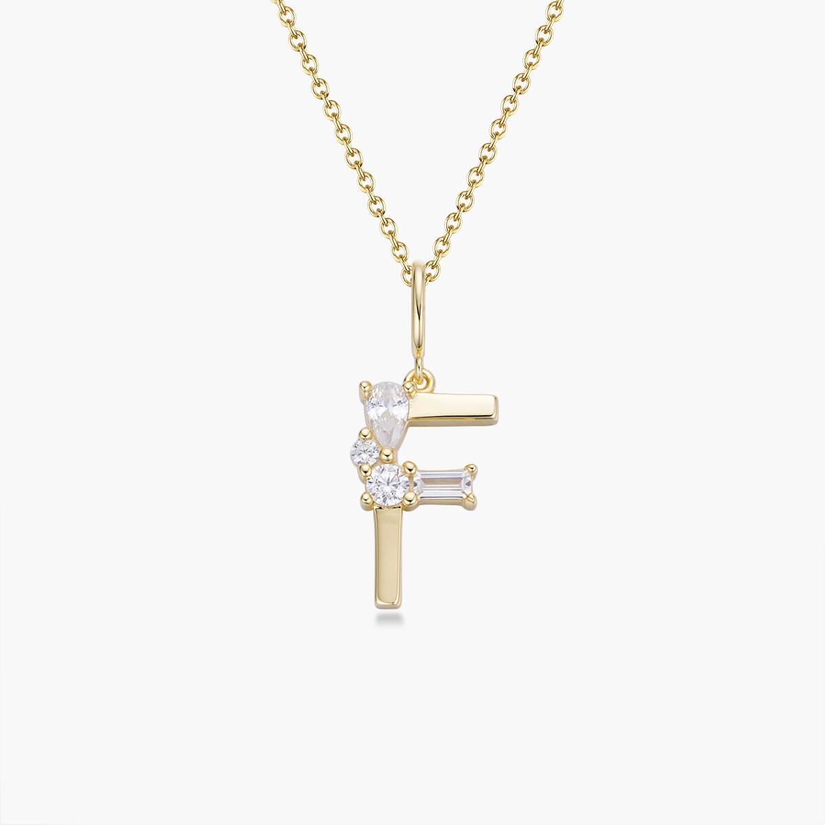 Initial Necklace – Gold