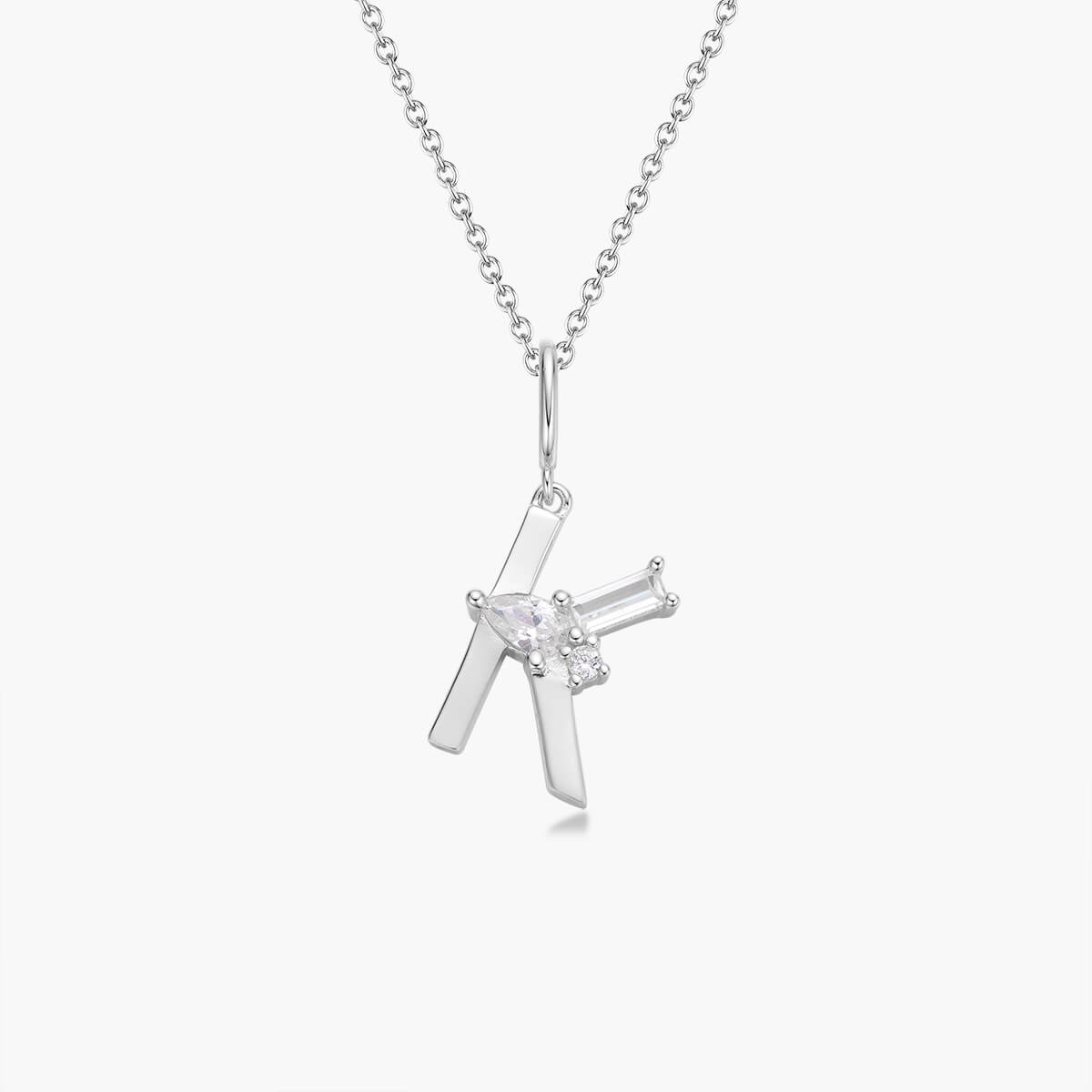 Initial Necklace – Silver
