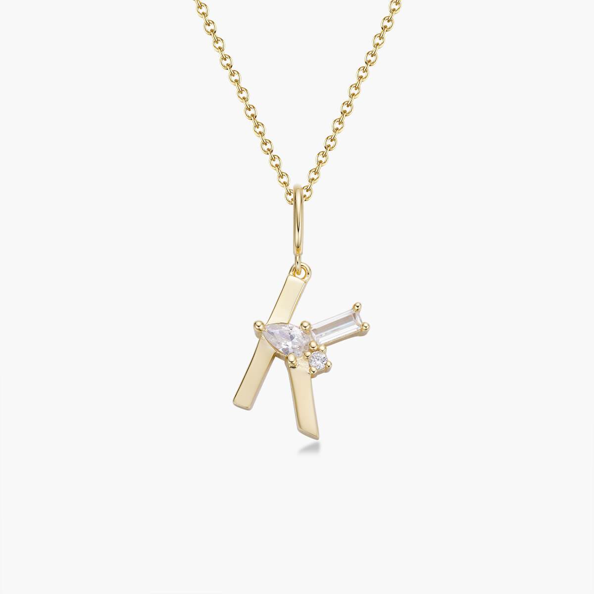 Initial Necklace – Gold
