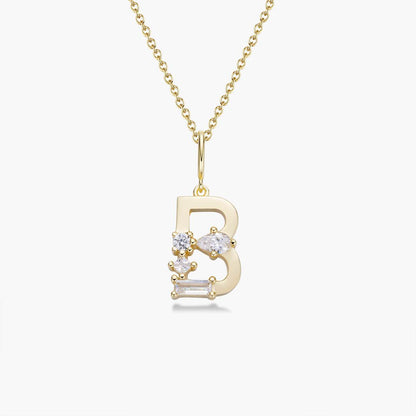 Initial Necklace – Gold