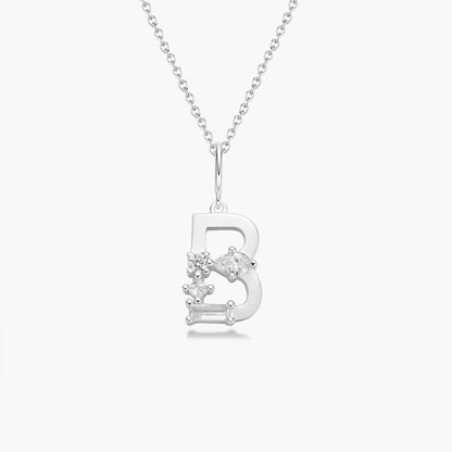 Initial Necklace – Silver