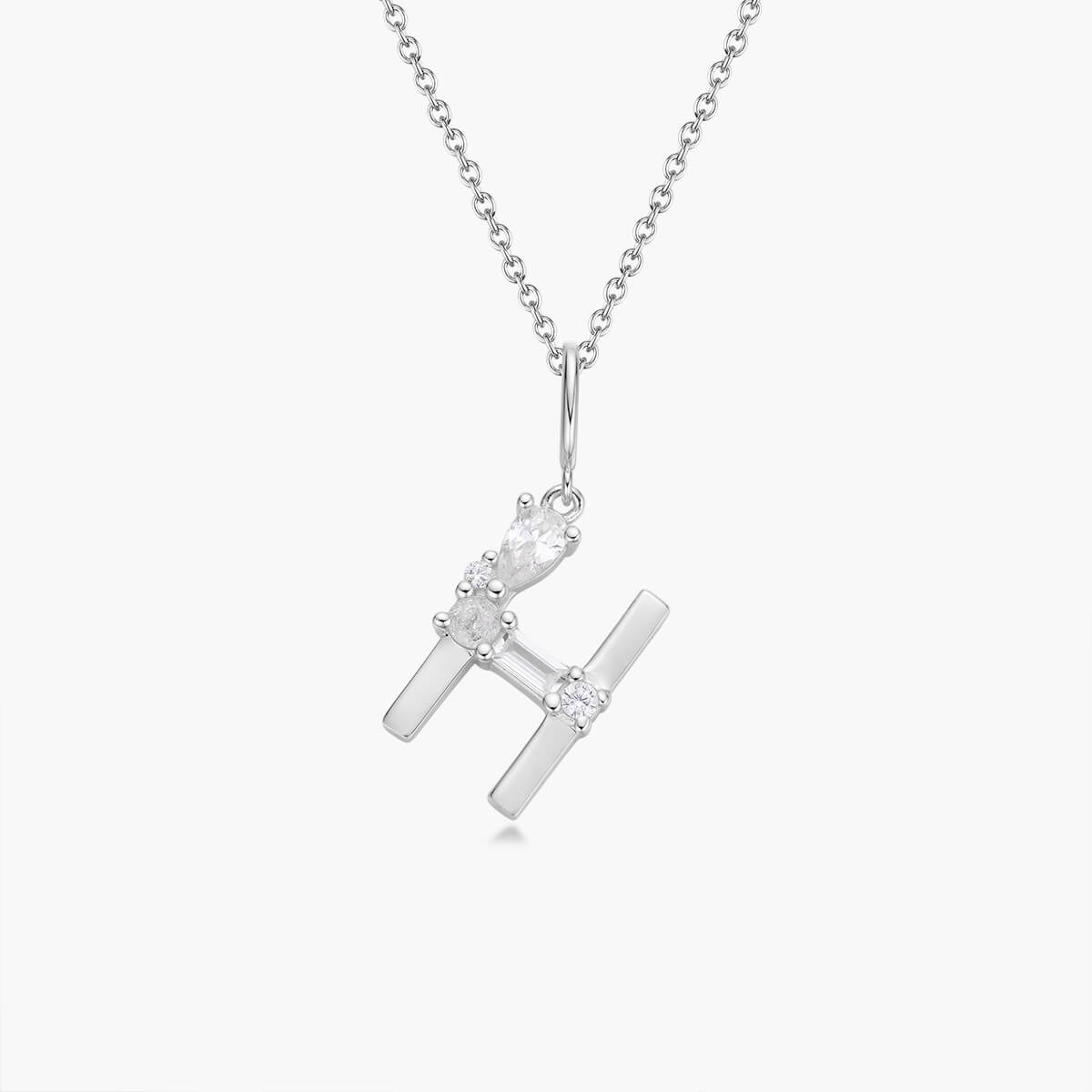 Initial Necklace – Silver