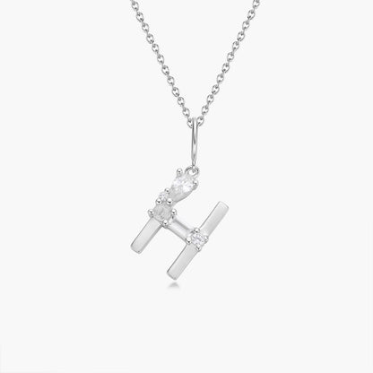 Initial Necklace – Silver
