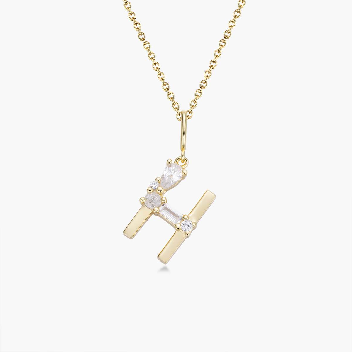 Initial Necklace – Gold