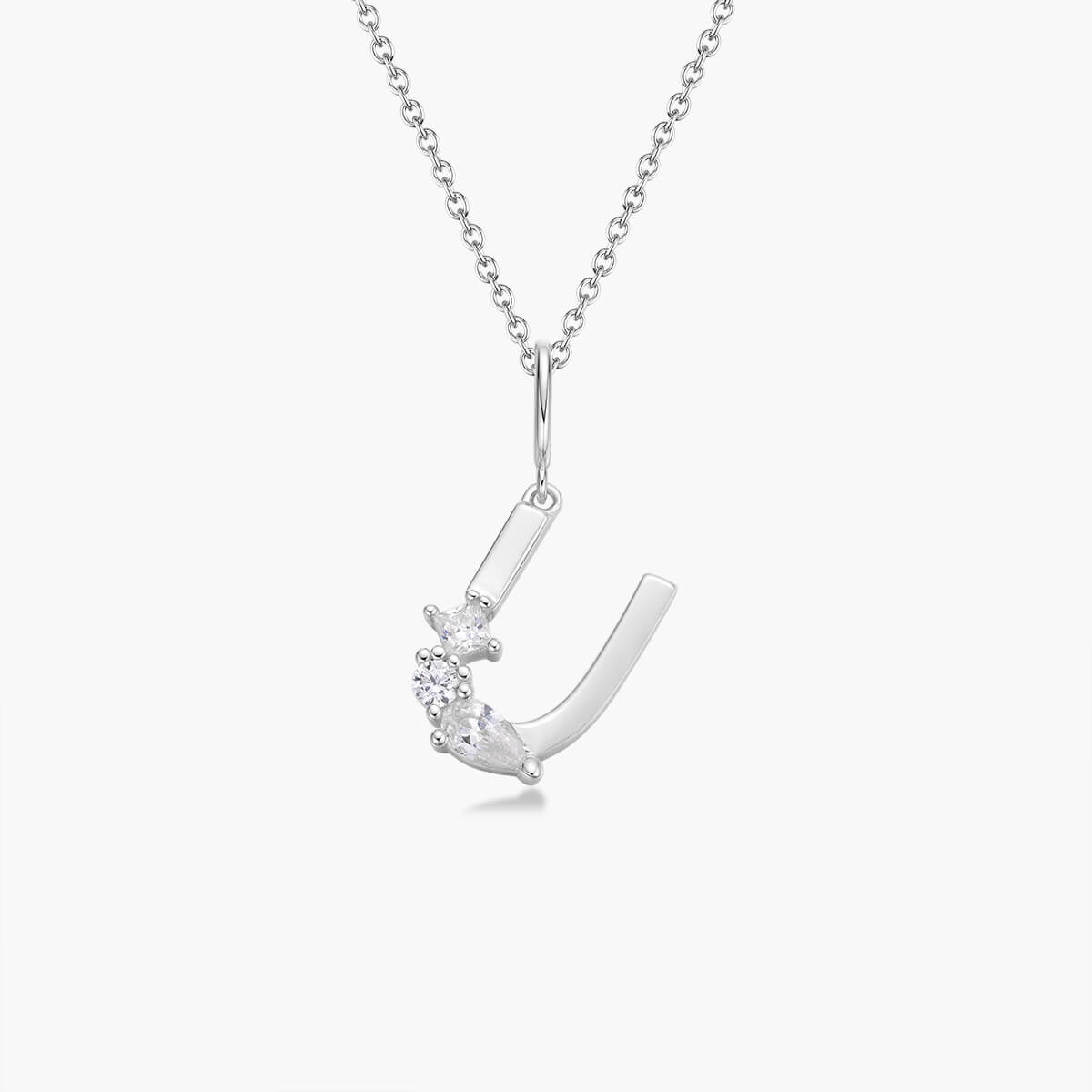 Initial Necklace – Silver