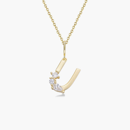 Initial Necklace – Gold