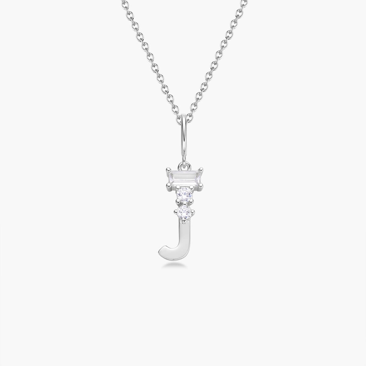 Initial Necklace – Silver