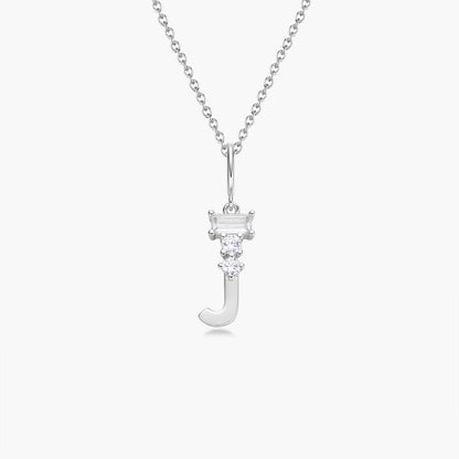 Initial Necklace – Silver