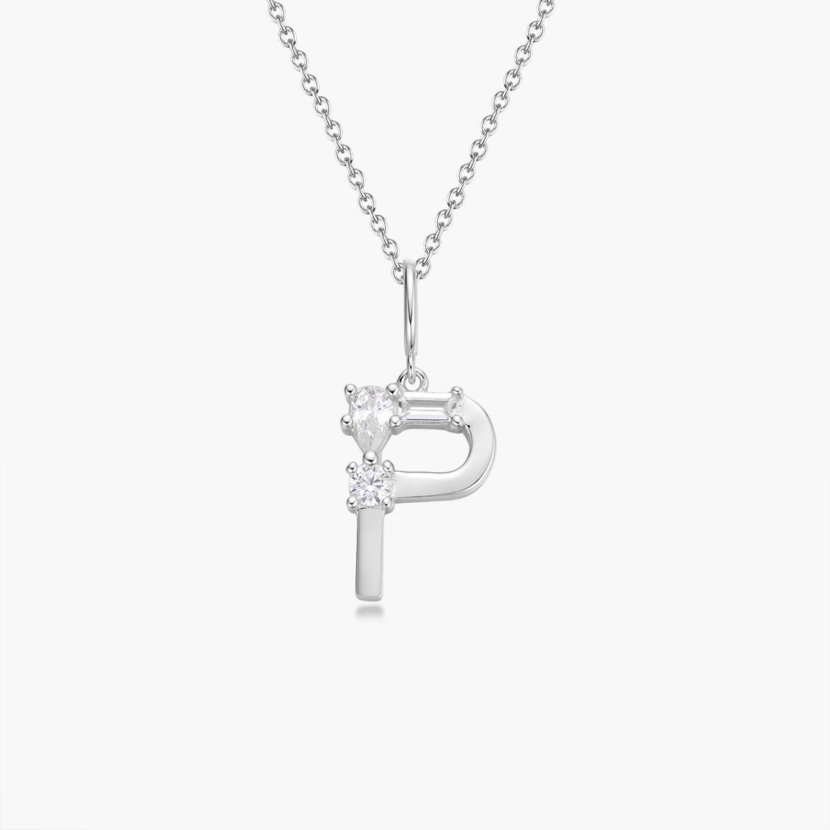 Initial Necklace – Silver