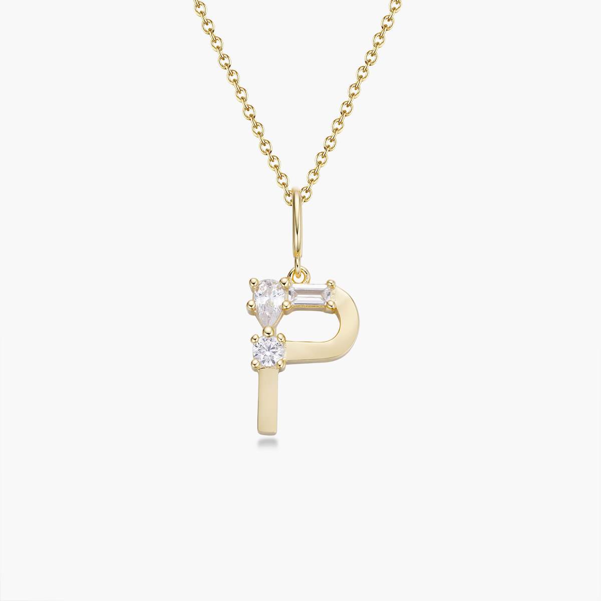 Initial Necklace – Gold