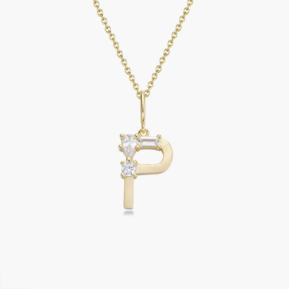 Initial Necklace – Gold