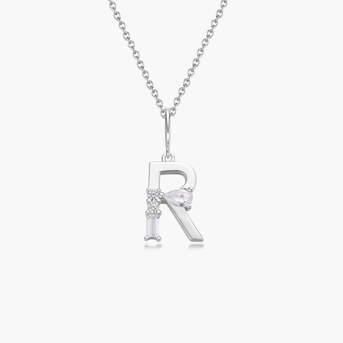 Initial Necklace – Silver