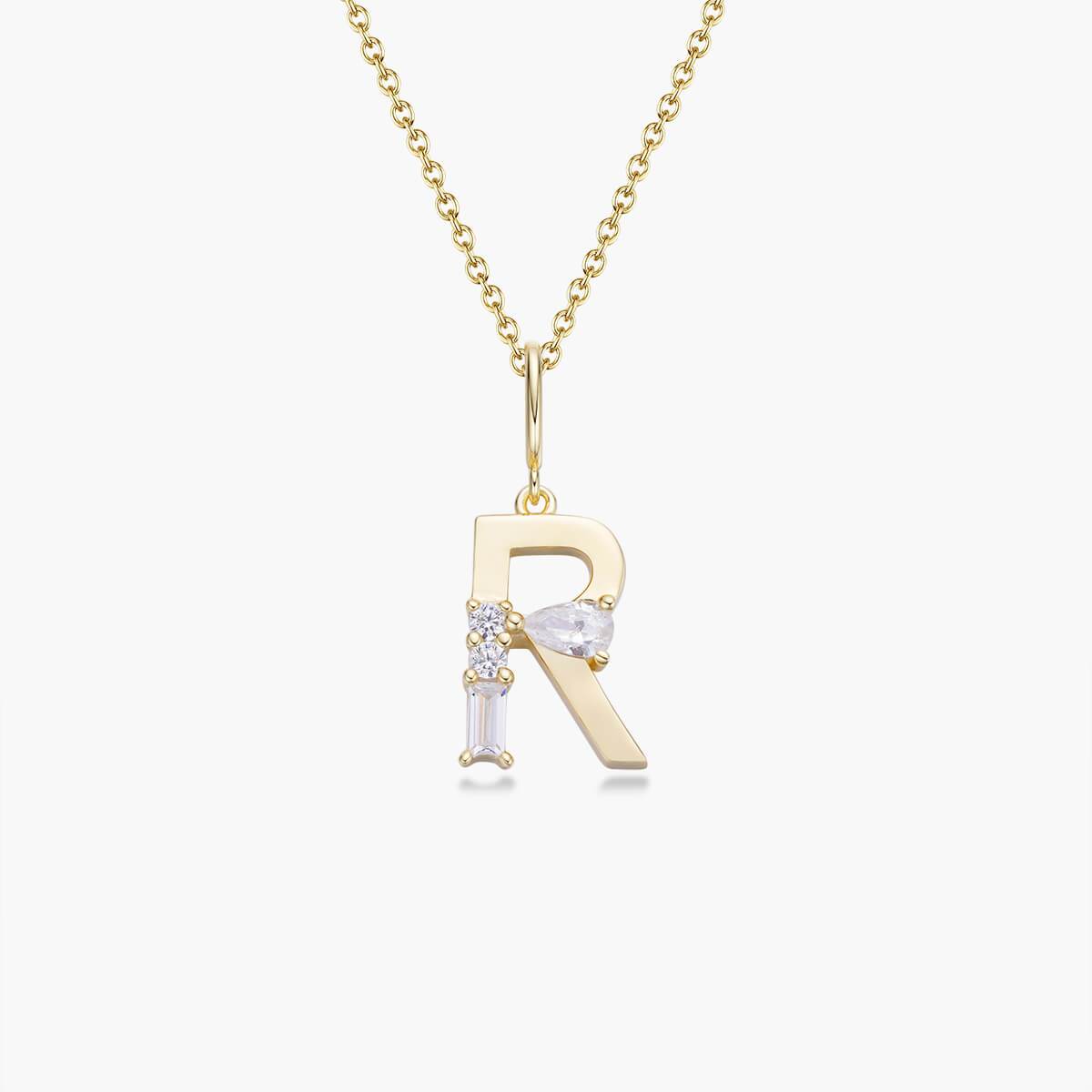 Initial Necklace – Gold