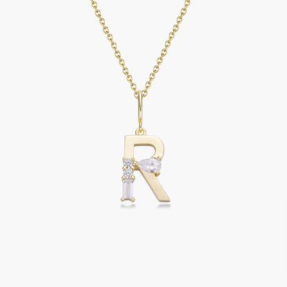 Initial Necklace – Gold
