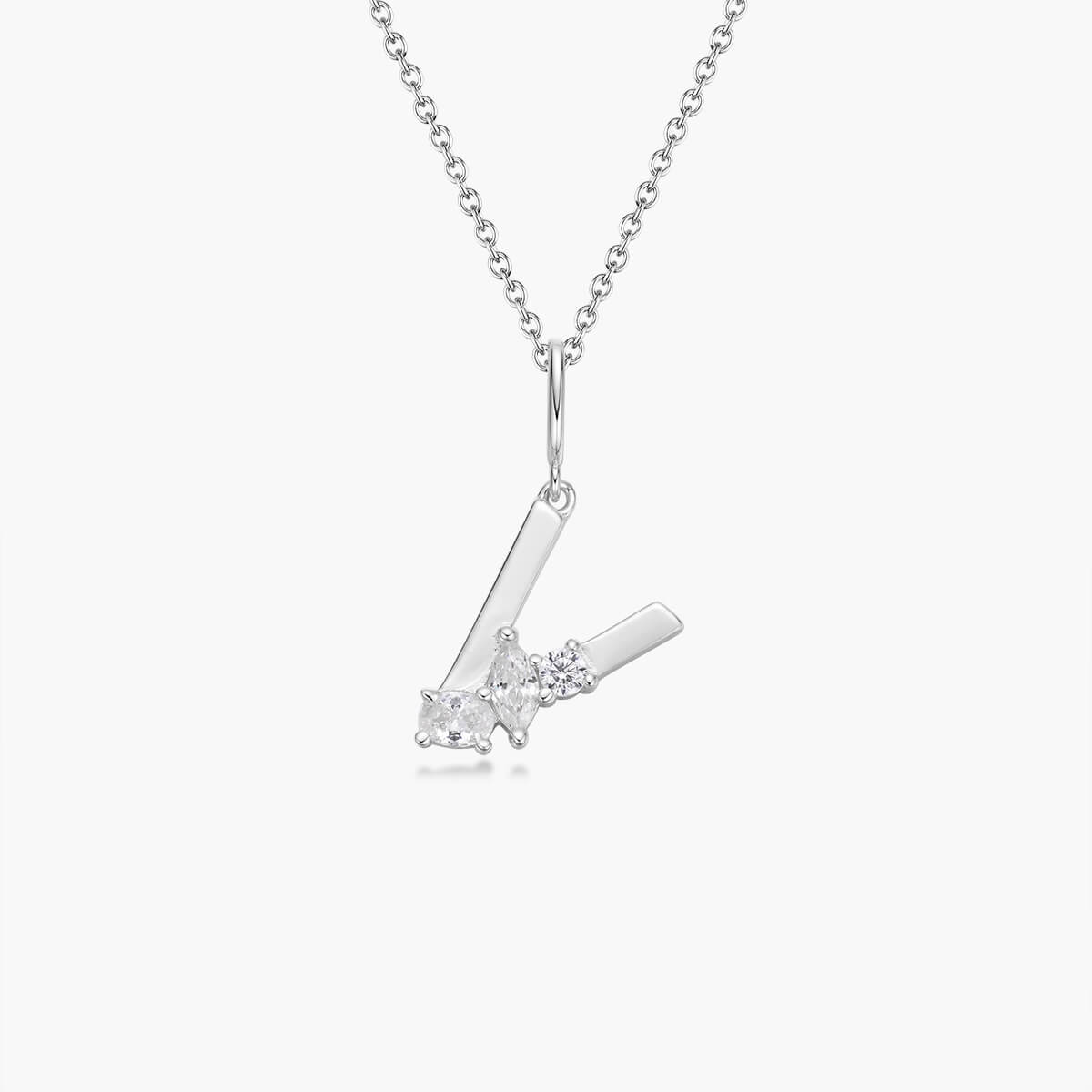 Initial Necklace – Silver