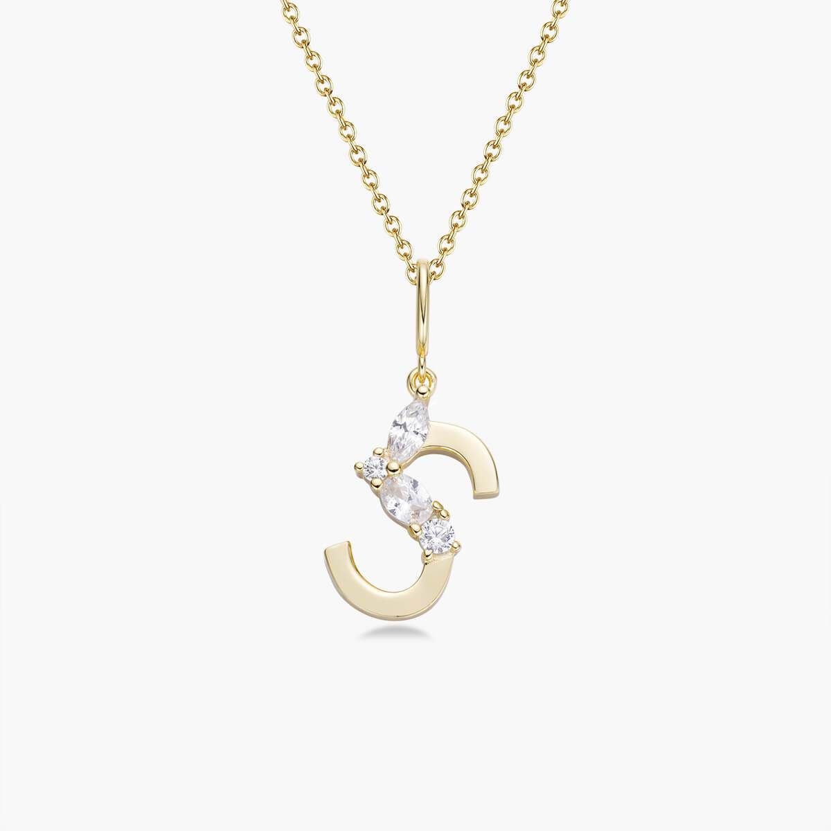 Initial Necklace – Gold