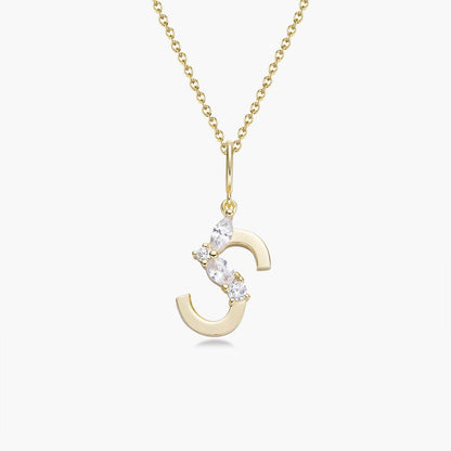 Initial Necklace – Gold