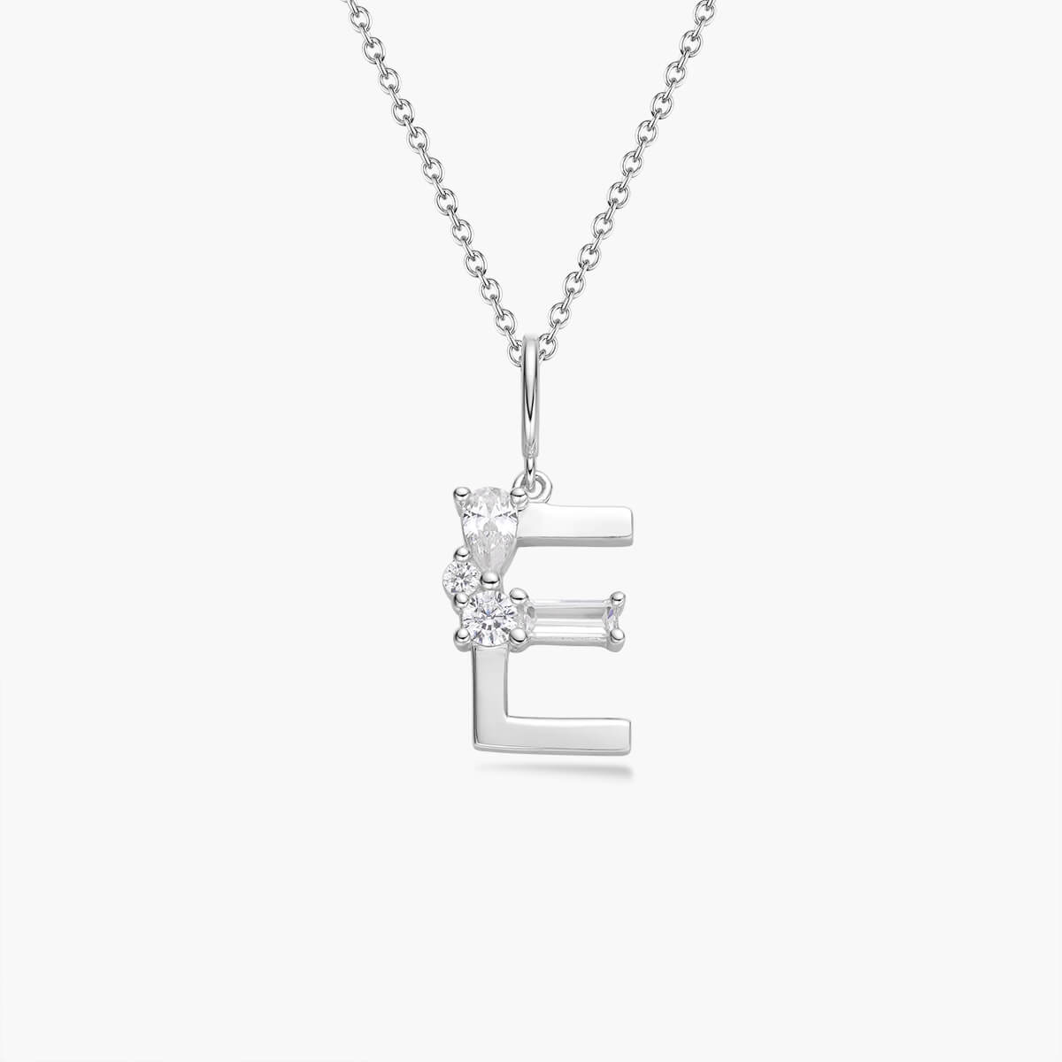 Initial Necklace – Silver