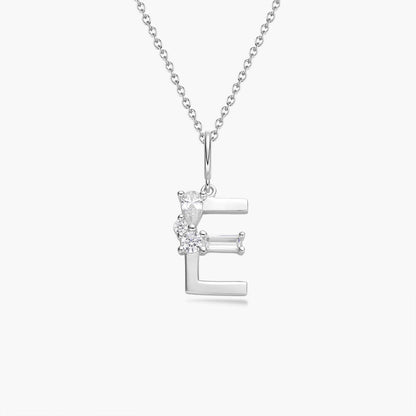Initial Necklace – Silver