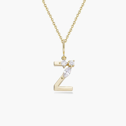 Initial Necklace – Gold