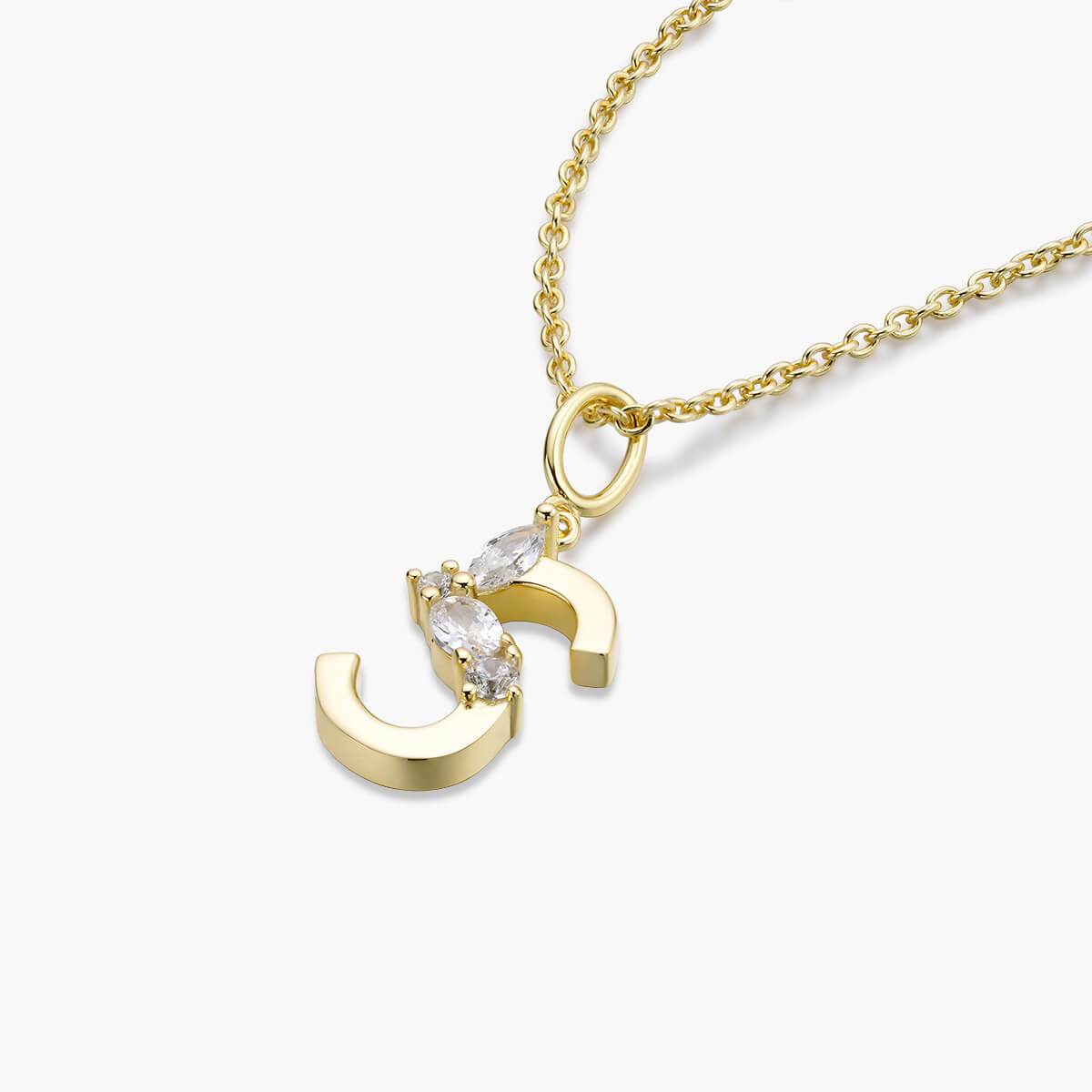 Initial Necklace – Gold