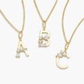 Initial Necklace – Gold