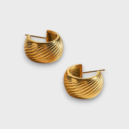 Emy – Orecchini a cerchio ispirati al vintage con un tocco di lusso