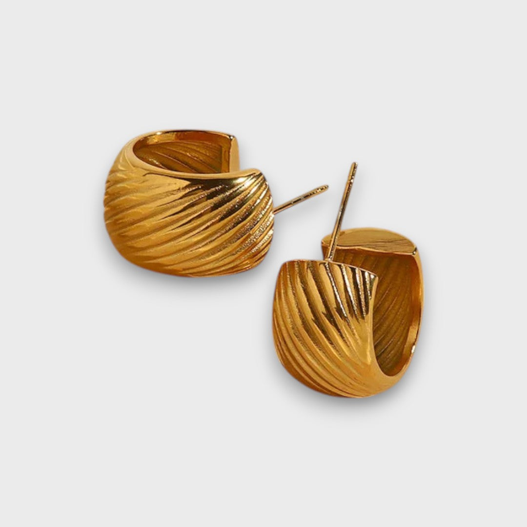 Emy – Orecchini a cerchio ispirati al vintage con un tocco di lusso