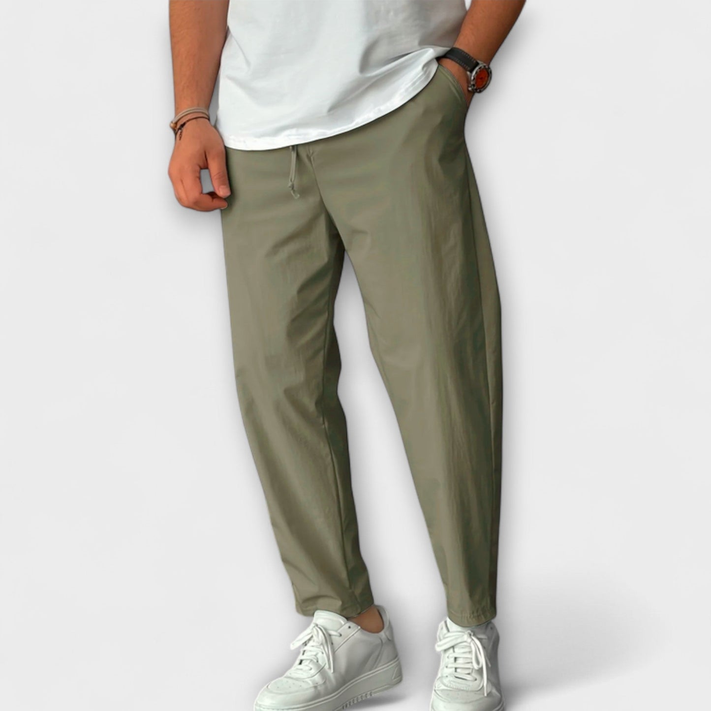 Pantaloni Leggeri a Vita Alta