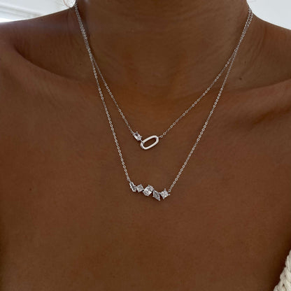 Mixed-Cut Cluster Necklace