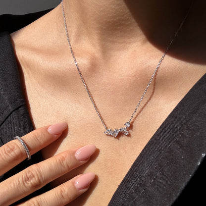 Asymmetric Mixed-Cut Necklace
