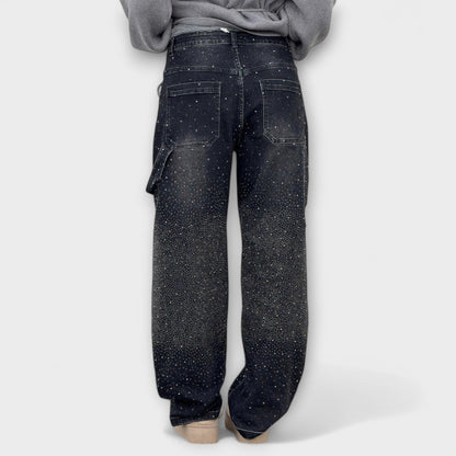 Fable - Jeans in stile carpentiere a palloncino in denim