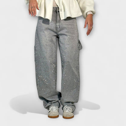 Fable - Jeans in stile carpentiere a palloncino in denim