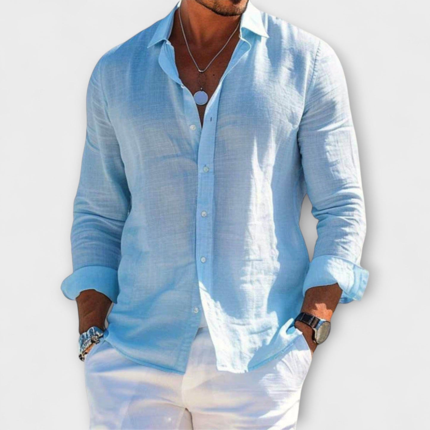 Camicia Elegante a Maniche Lunghe