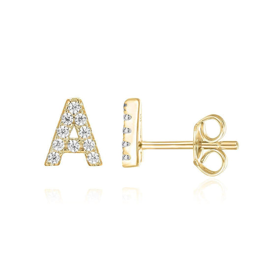 Michela | Orecchini Lettera in Oro 18k