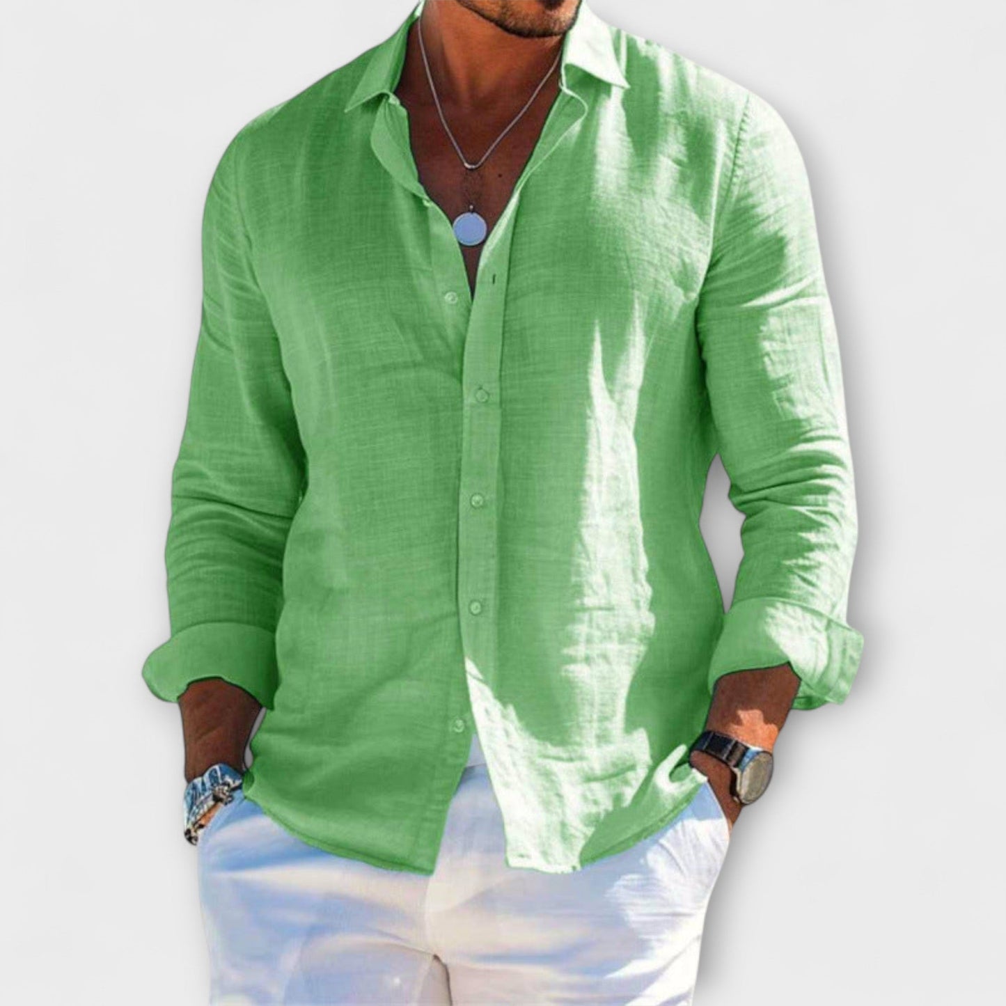 Camicia Elegante a Maniche Lunghe