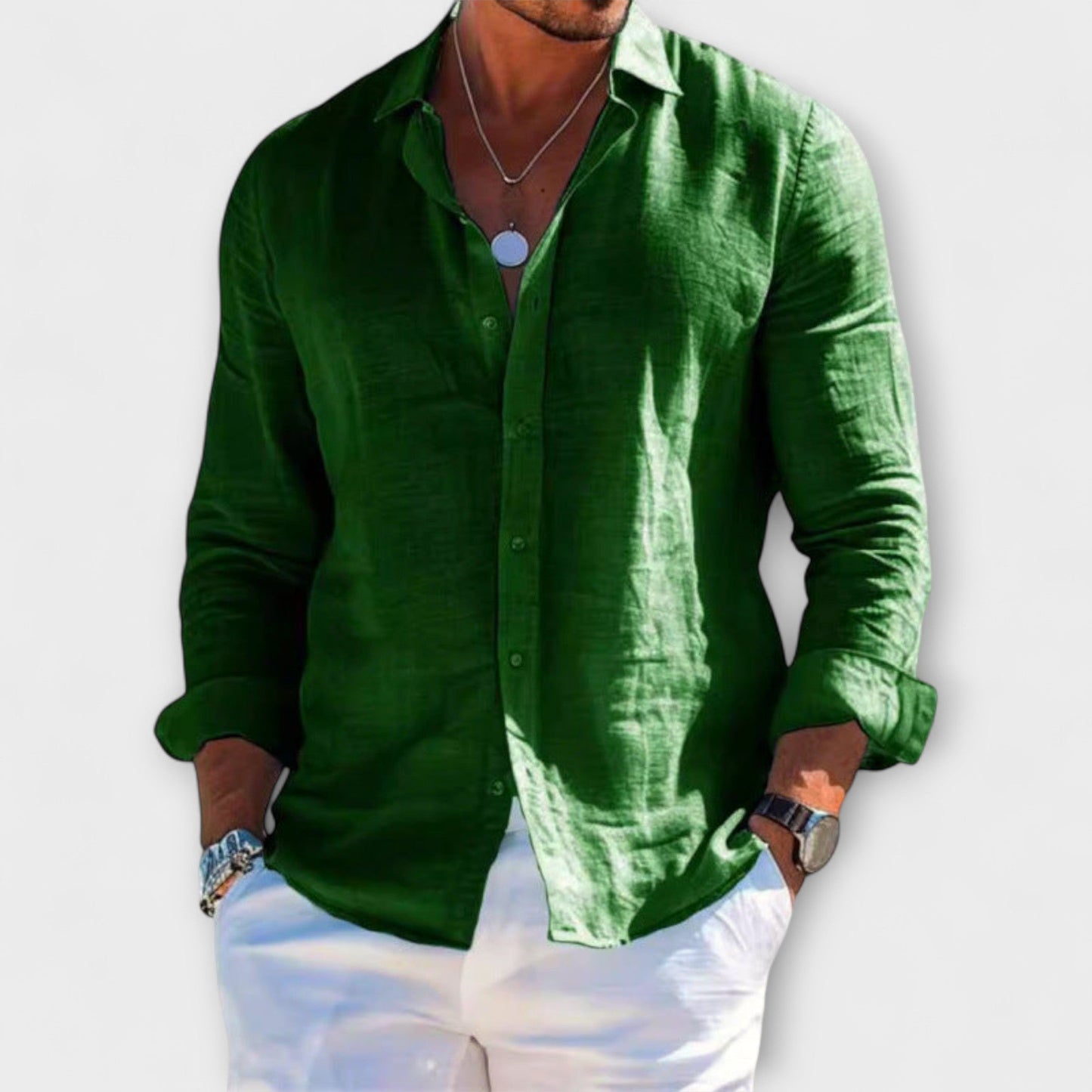 Camicia Elegante a Maniche Lunghe