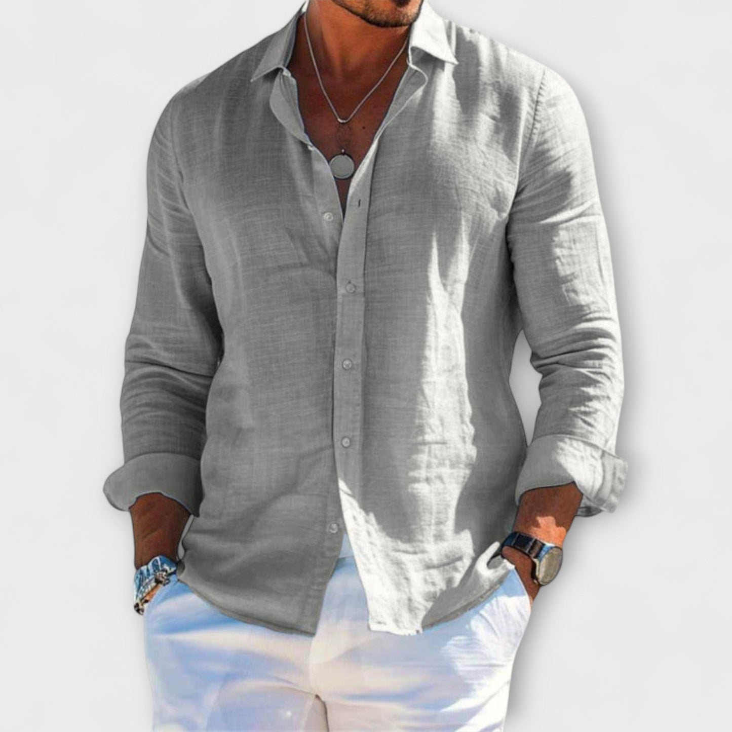 Camicia Elegante a Maniche Lunghe