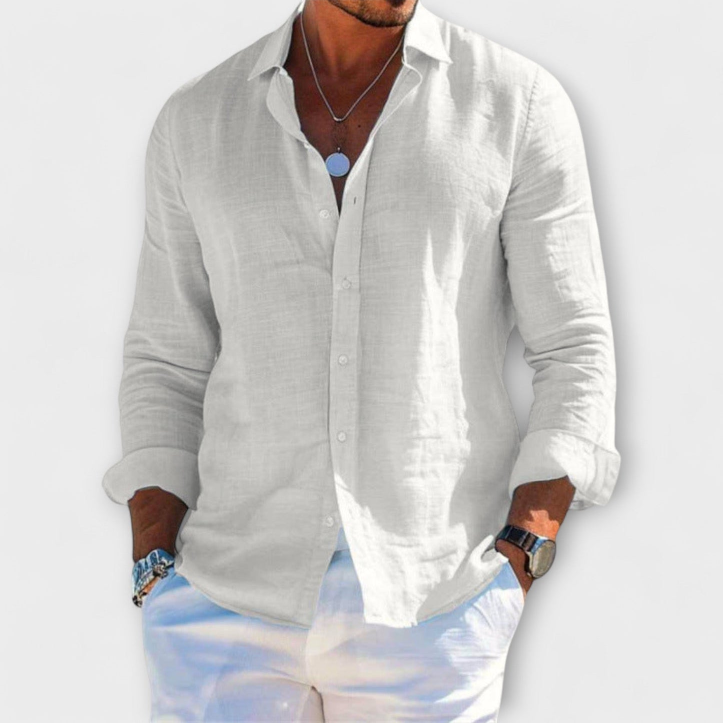 Camicia Elegante a Maniche Lunghe