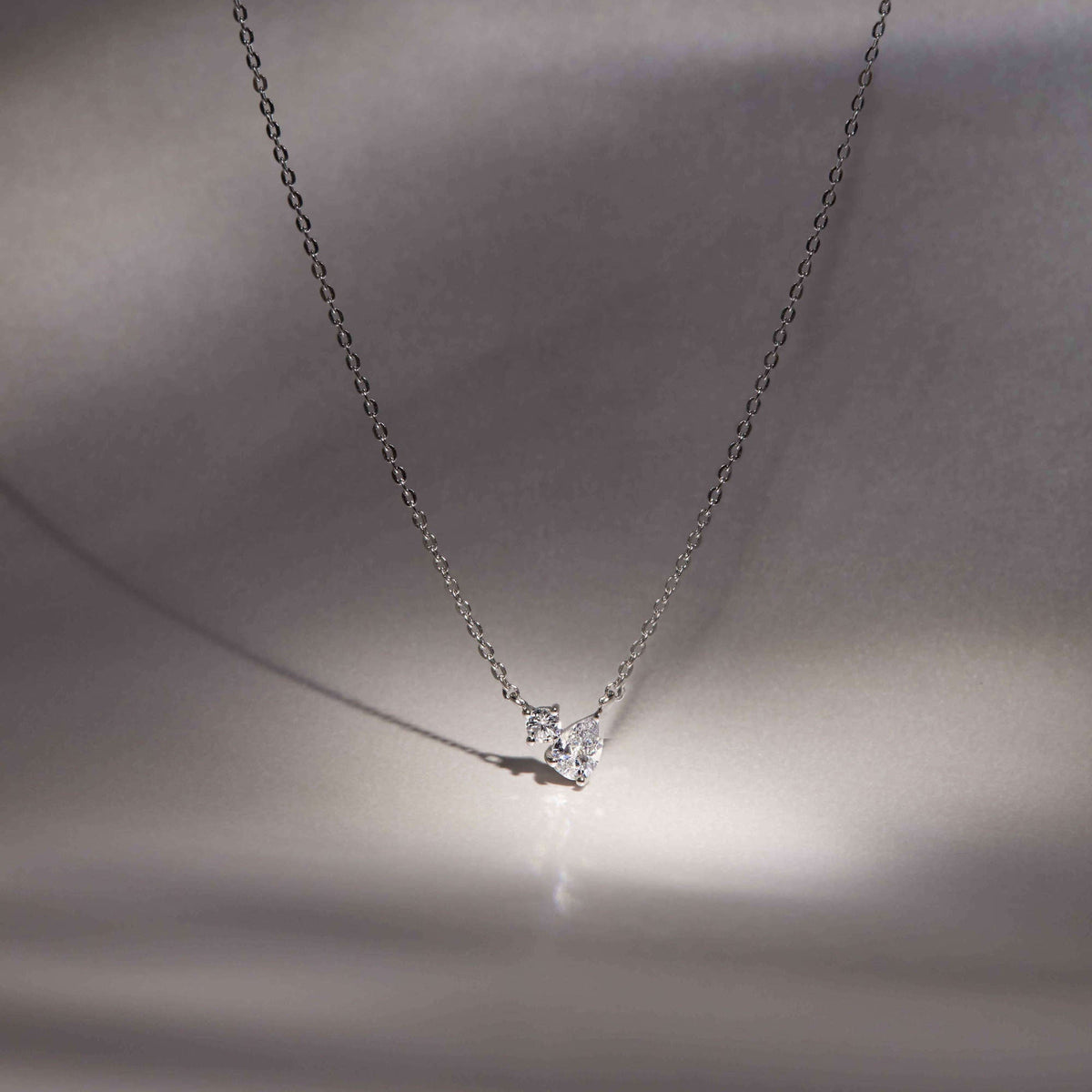 Double Pear Drop Necklace