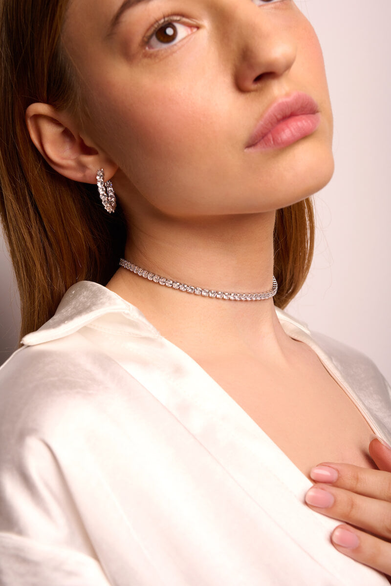 Crystal Line Choker (4 mm)