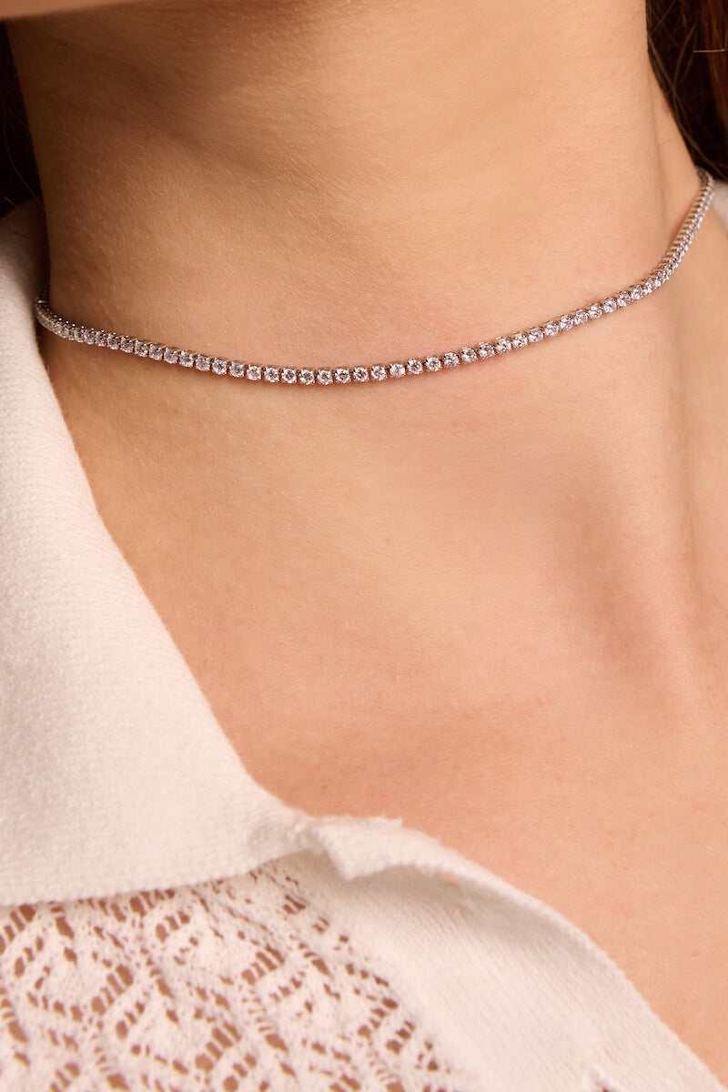 Crystal Line Choker (2 mm)
