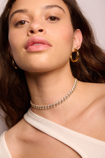 Pavé Cuban Link Choker