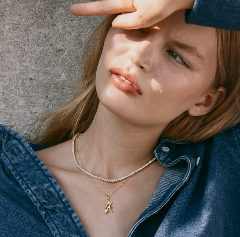 Pisces Zodiac Necklace