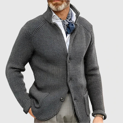 Cardigan Uomo Stile Retro Militare