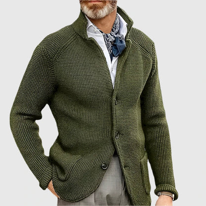 Cardigan Uomo Stile Retro Militare