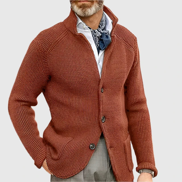 Cardigan Uomo Stile Retro Militare