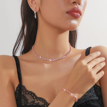 Set di gioielli con catena a griffe