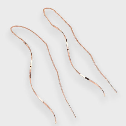 Elwira Orecchini lunghi con forma a onda