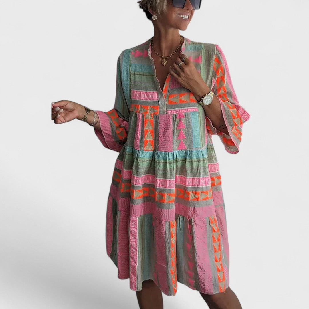 Juliane - Abito boho a balze